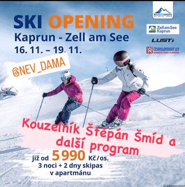 Kouzelník Štěpán Šmid - Kouzelník na Ski Opening s pražskou cestovní kanceláří v Alpách